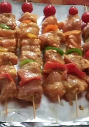عکسی از دستور جوجه کباب در فر