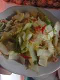 Tumis sawi putih ebi