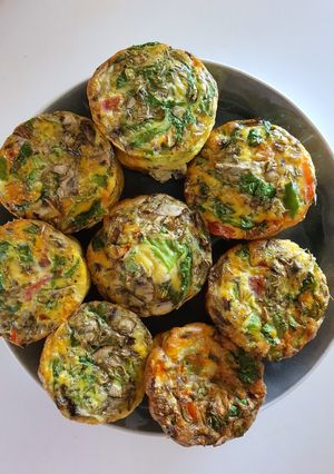 A picture of Healthy Gluten Free Egg Vege Muffins.