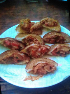 A picture of Creamy chicken pockets.