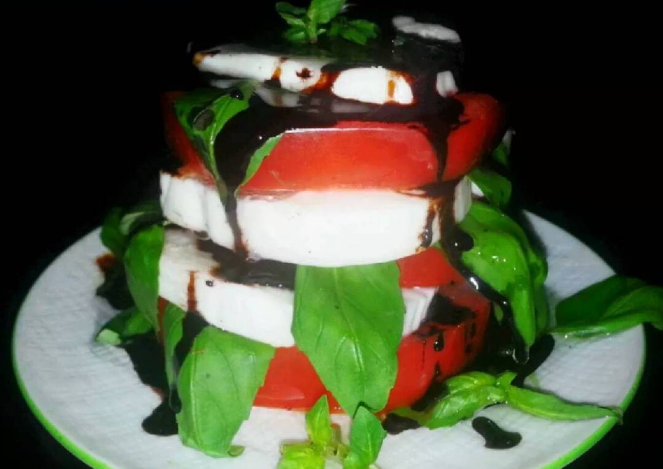 Mike's Caprese Salad With Balsamic Reduction
