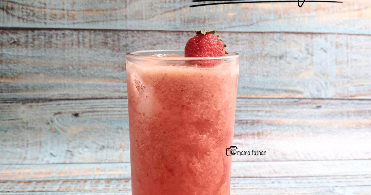 Jus stroberi jeruk