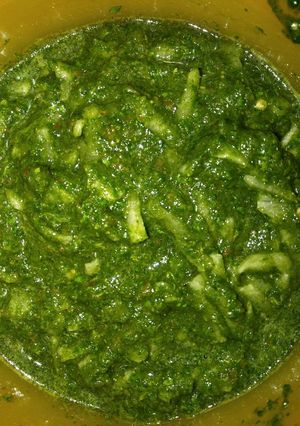 A picture of Coriander chutney.