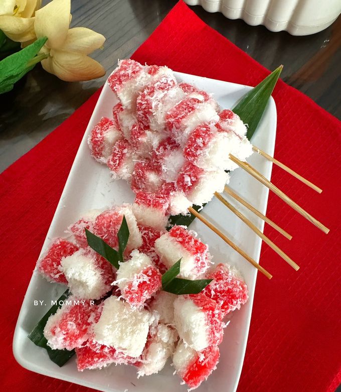 Foto resep Cenil Singkong (merah putih)