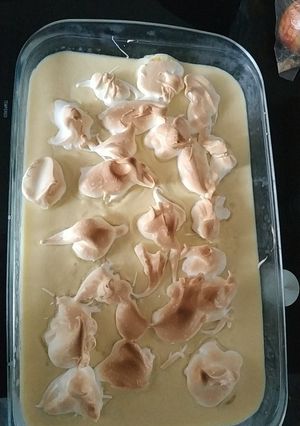 Una foto de Arroz con leche en polvo y merengues
