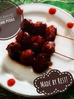 Foto resep Bakso bakar teriyaki pedas🍢🎉😋