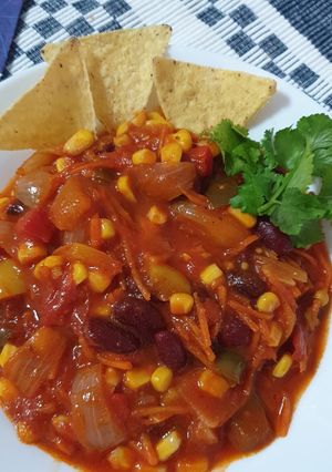 Una foto de Chili vegano 🤤