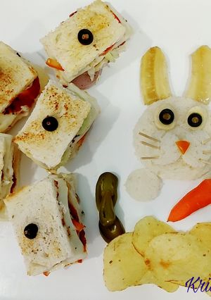 A picture of Mini Tea party Sandwiches☕🥳🥪.