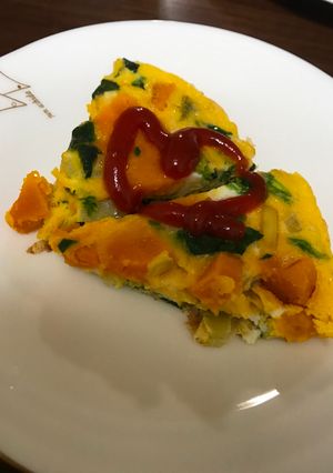 A picture of Vegetable omlet.
