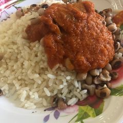 A picture of Beans and rice.