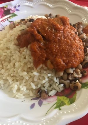 A picture of Beans and rice.