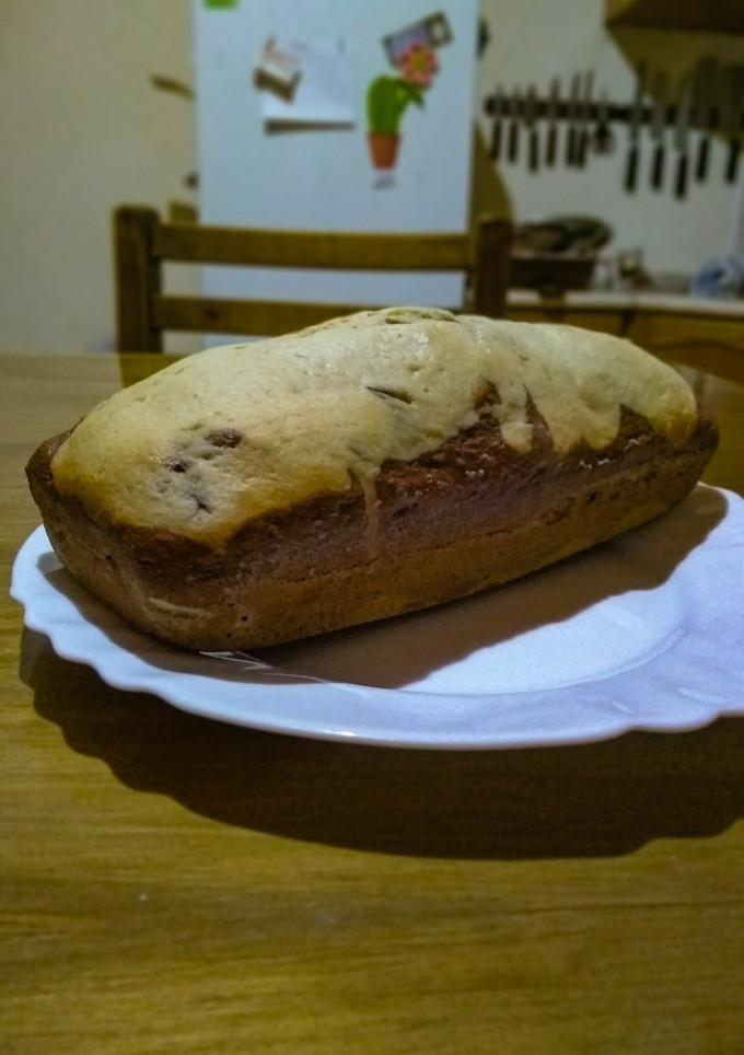 Una foto de Budín marmolado. Fácil, económica y rico