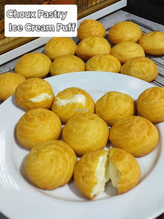 Foto resep Choux Pastry Ice Cream Puff (Kue soes)