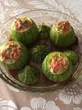 Calabacitas rellenas de atún