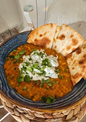 A picture of Lentil Dahl.