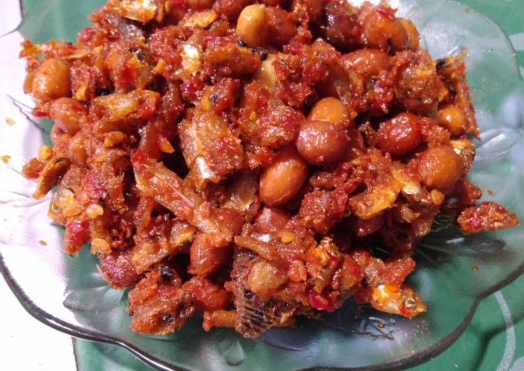 Resep masakan Balado teri kacang | Resep Membuat Balado teri kacang Yang Enak Dan Mudah