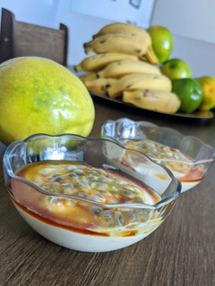 Foto de Creme de maracujá vegano