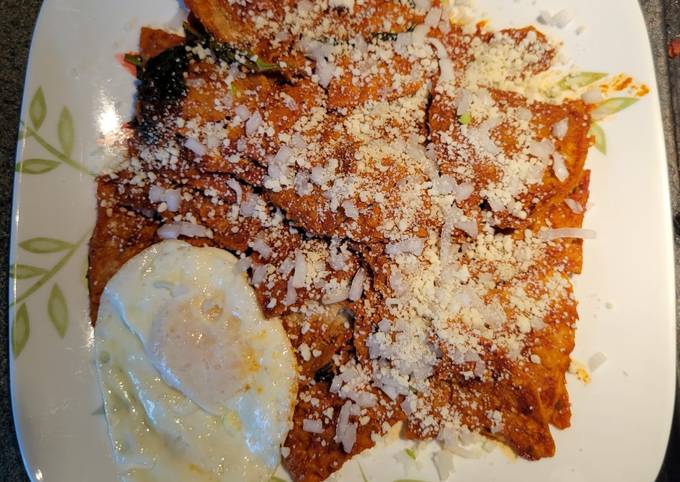 Chilaquiles Rojos Receta de Jorge Reyes- Cookpad