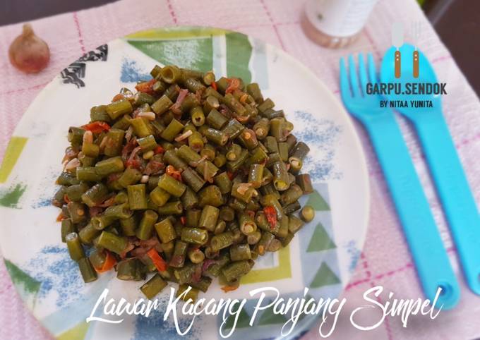 83. Lawar Kacang Panjang Simpel Khas Bali