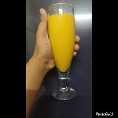 A picture of Mango shake 🥭.