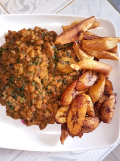 A picture of Beans and vegetable.