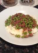 Bazella (Mince with peas and rice)