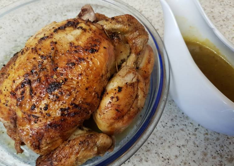 Step-by-Step Guide to Prepare Super Quick Homemade My Tasty Roast Chicken and lemony Sauce 💙