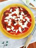 Polenta Pizza with Mushroom Sauce