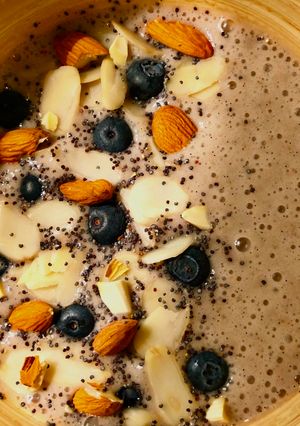 Une photo de Smoothie banane-vanille 🍌🥣🌱