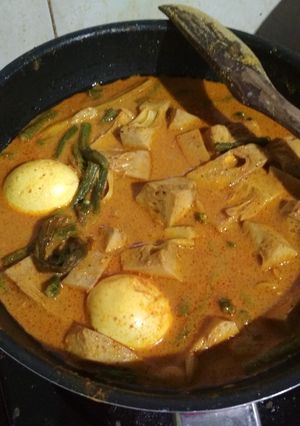 Foto resep Gulai nangka telur kacang panjang