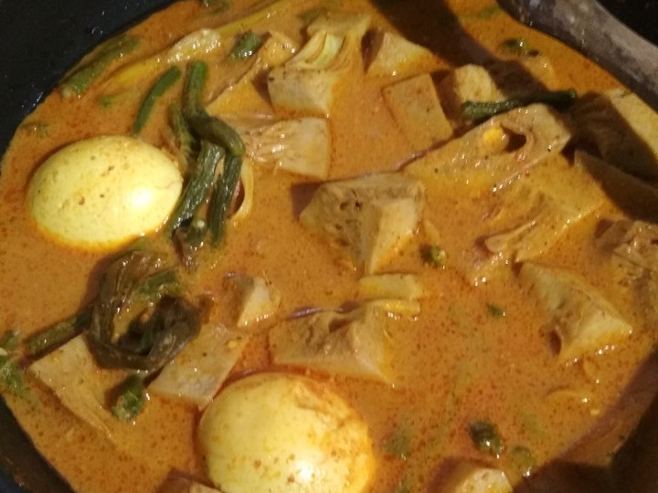 Anti Ribet, Memasak Gulai nangka telur kacang panjang Irit Untuk Jualan