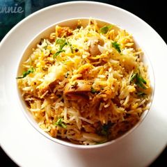 Mushroom biryani A picture of Mushroom biryani.