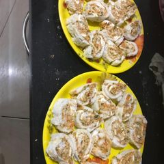 A picture of Bread sushi roll.