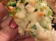 A picture of chicken breast, pita bread