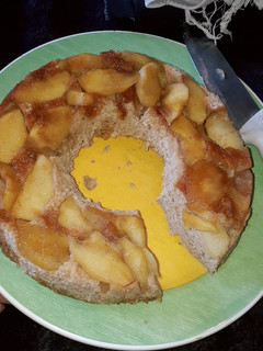 Una foto de Tarta de manzana con harina Integral y avena