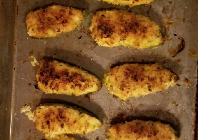 Easiest Way to Prepare Quick Goat and cheddar cheese jalapeno poppers