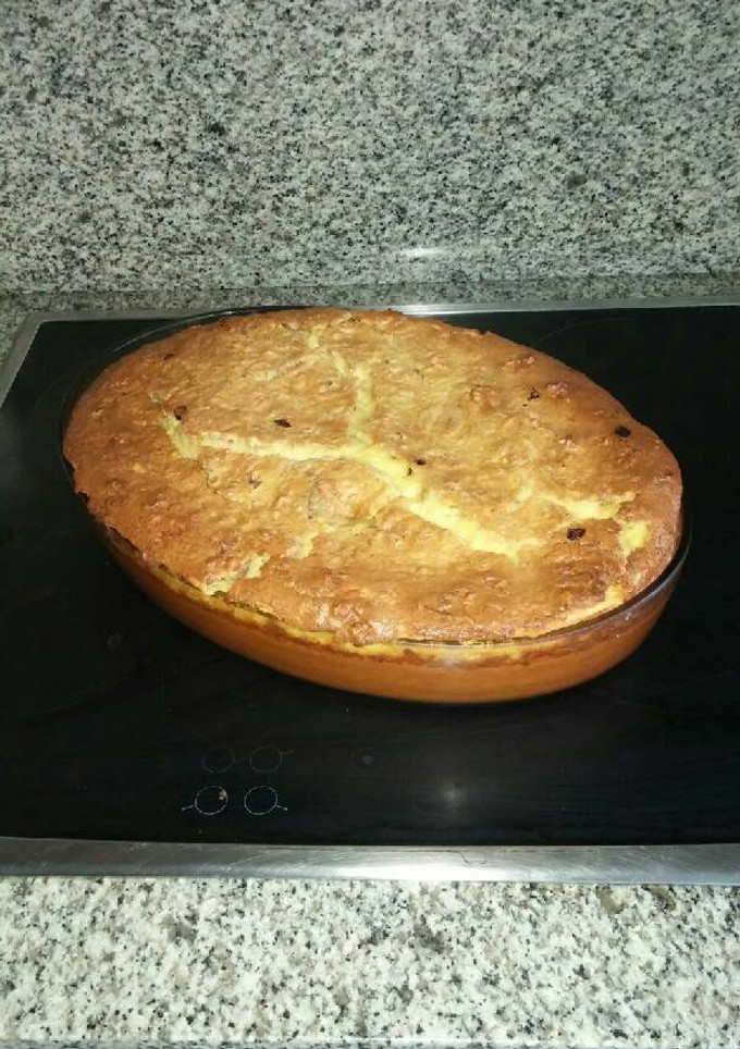 Una foto de Tarta de queso con nueces y arándanos