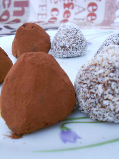 Una foto de Trufras de chocolate con licor