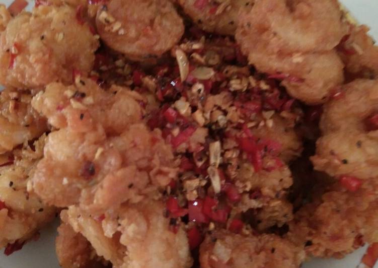 Resep Udang cabe garam, Lezat