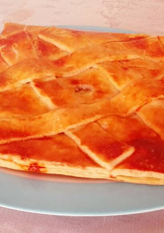 Una foto de Camembert en croute