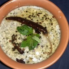 A picture of Mint Raita.