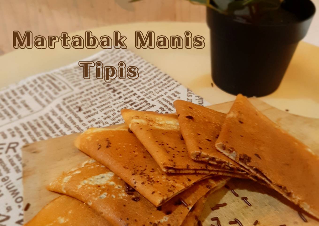141. Martabak Manis Tipis Teflon - resep kuliner nusantara