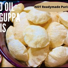 A picture of Zero Oil Pani Puri Golguppas (Made everything from scratch).