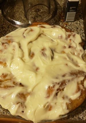 A picture of Pumpkin cinnamon rolls.