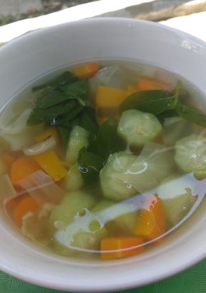 Foto resep Sup LaWoYong (labu wortel oyong)