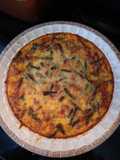 Crustless Asparagus & Bacon Quiche (low carb, lower fat, high protein)
