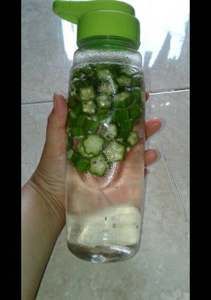Foto resep Infused water Okra