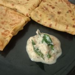 A picture of Jowar (sorghum) dosa.