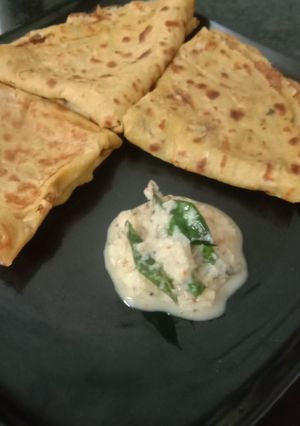 A picture of Jowar (sorghum) dosa.