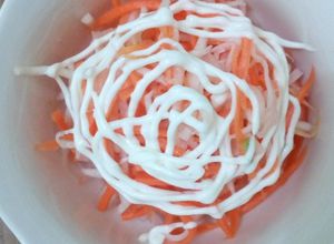 Foto resep Salad ala hokben (acar wortel lobak)